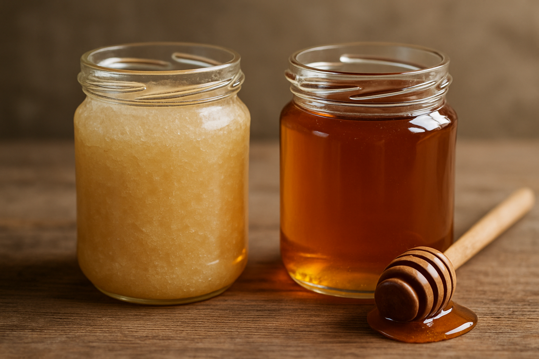 Miel cristallisé vs miel liquide : comprendre les textures