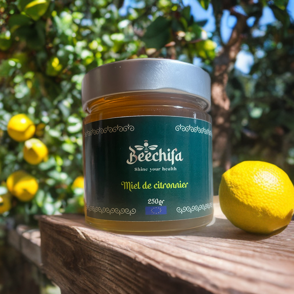 Pot de miel de citronnier Beechifa pour préparer une vinaigrette au miel