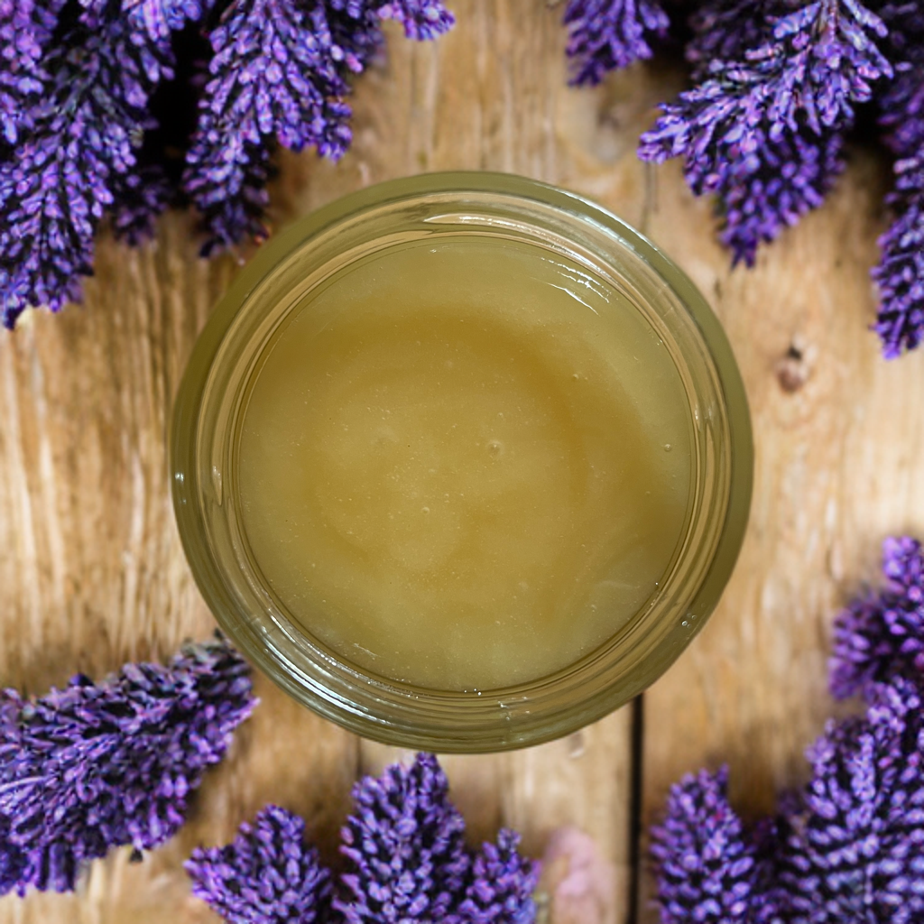 Raw lavender honey