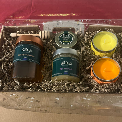 Christmas village suitcase