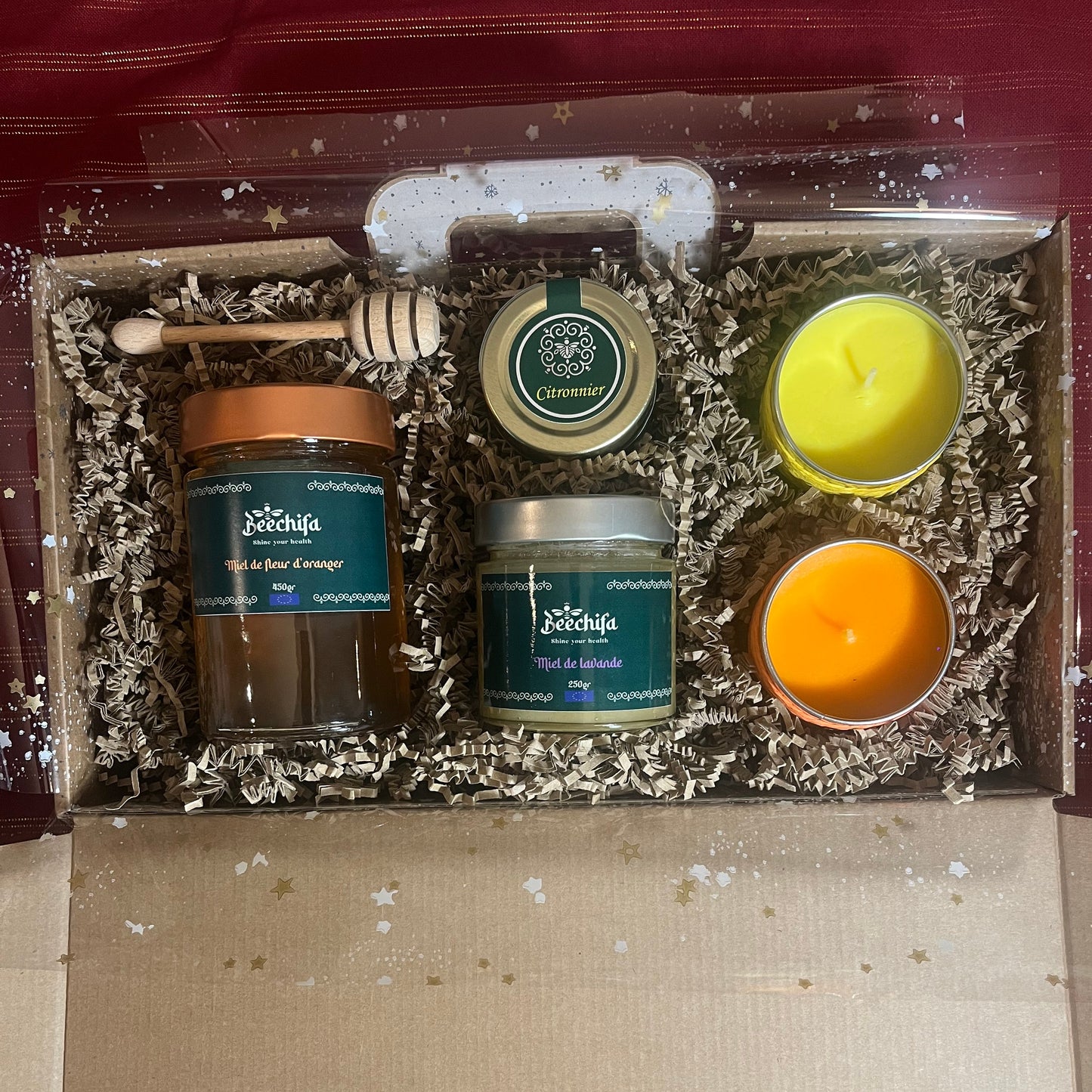 Christmas village suitcase