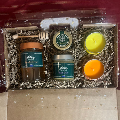 Christmas village suitcase